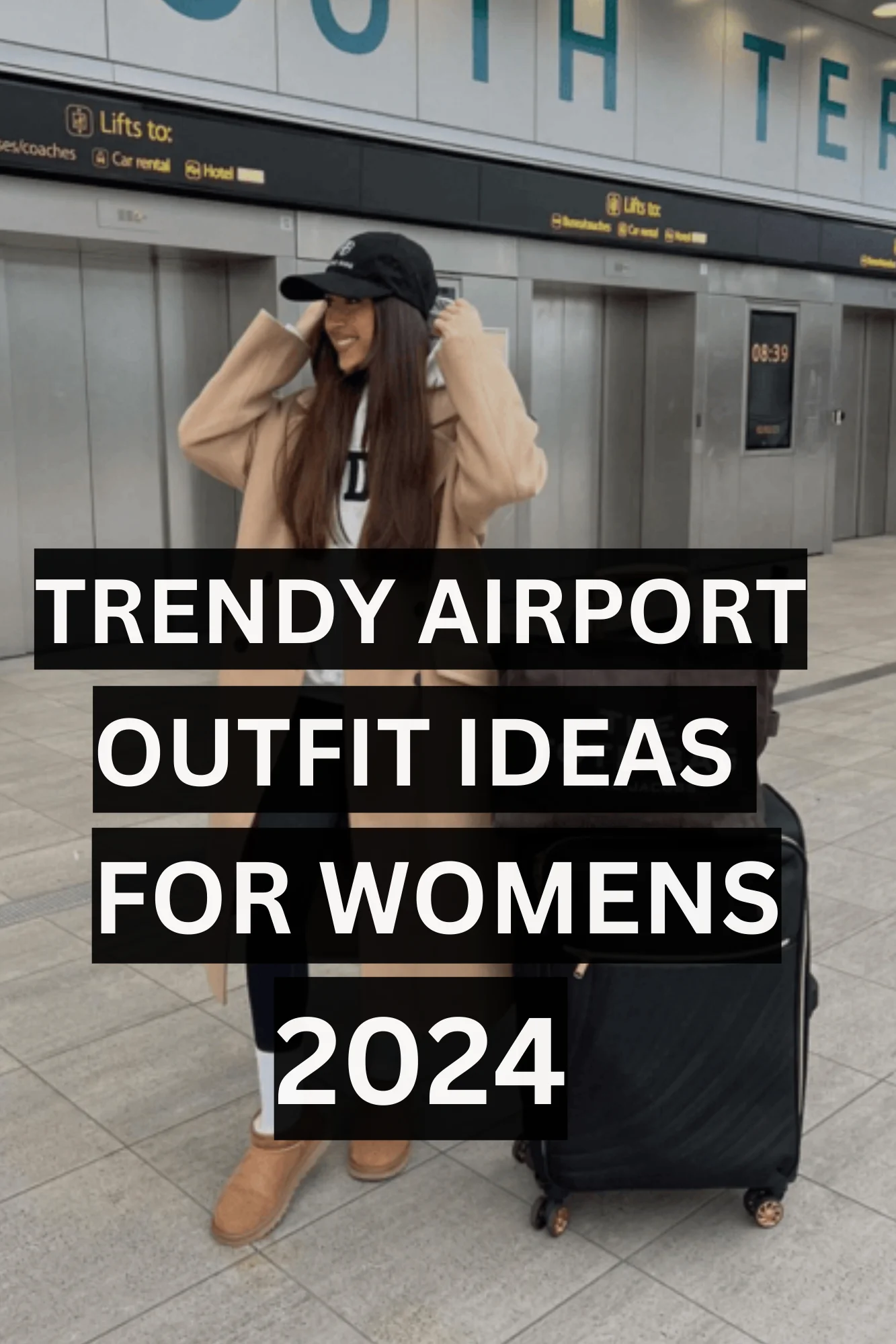 TRENDY AIRPORT OUTFIT IDEAS FOR WOMENS 2024 2