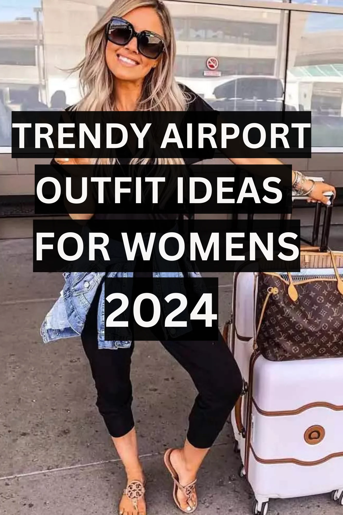TRENDY AIRPORT OUTFIT IDEAS FOR WOMENS 2024 7
