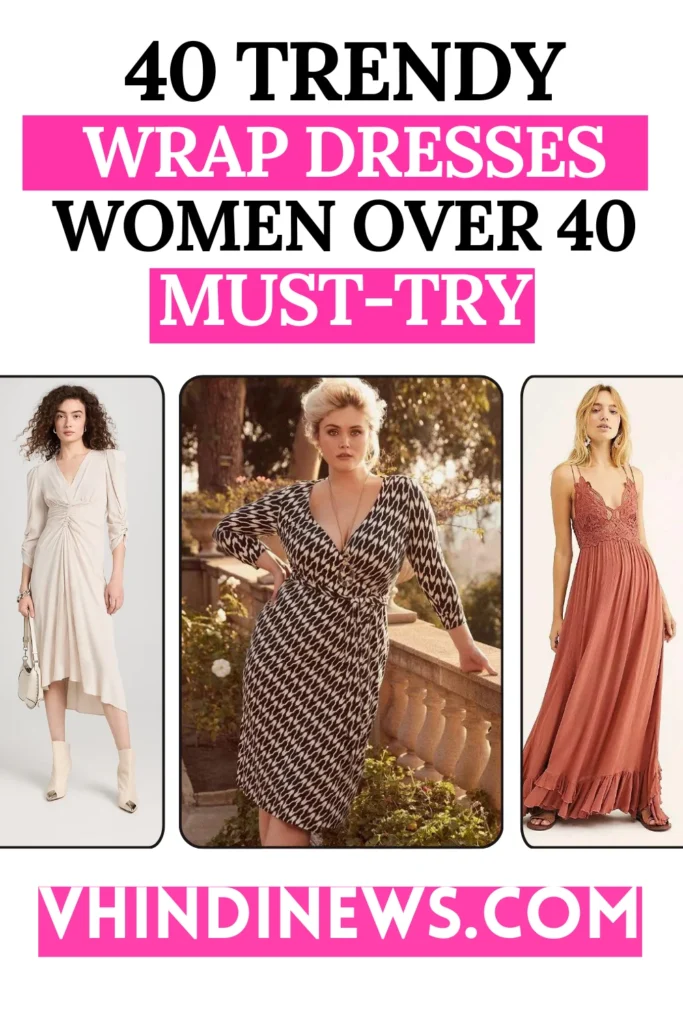 Wrap Dresses for women Over 40