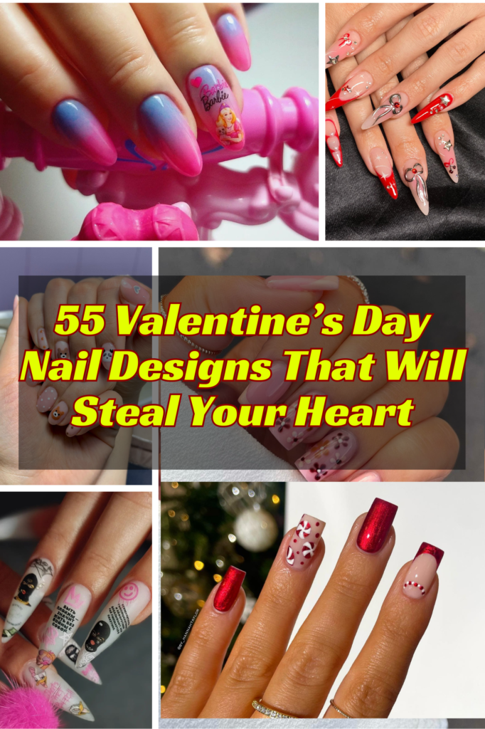 55 Valentines Day Nail Designs That Will Steal Your Heart 2