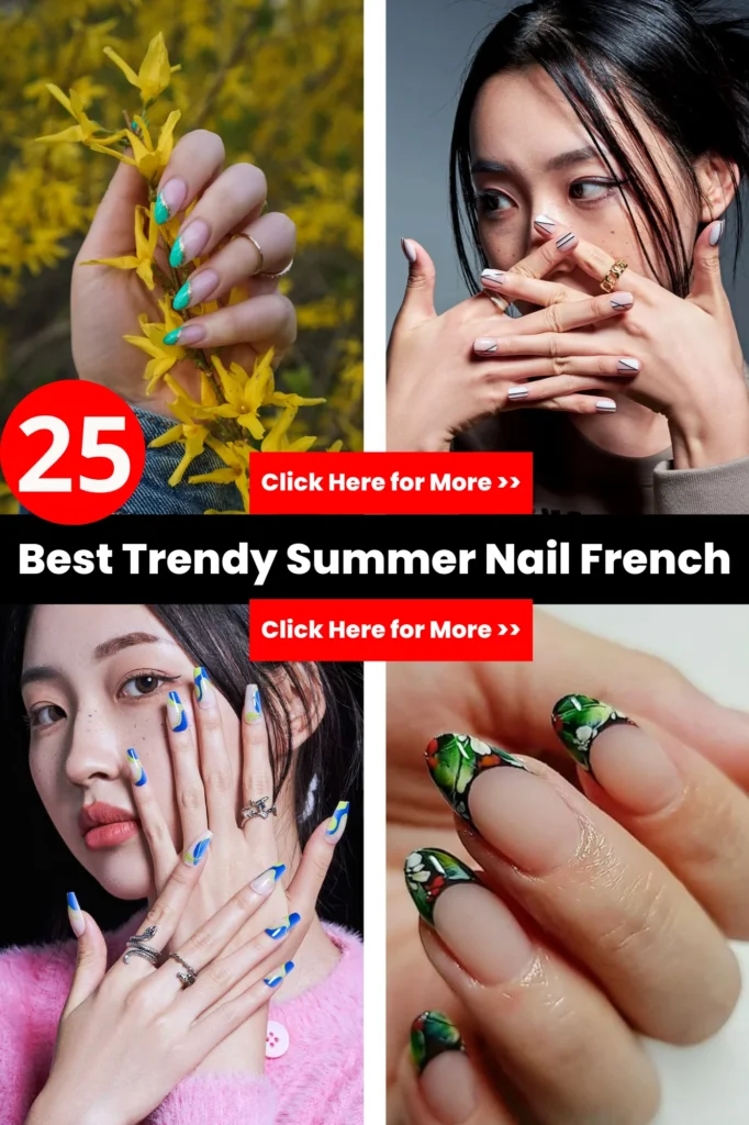 25 Best Trendy Summer Nail French 1 1