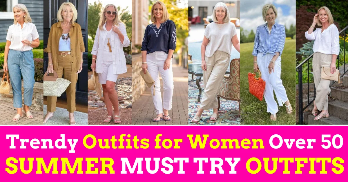 35 Trendy Outfits for Women Over 50 in 2024: Explore Summer Outfits for Women Over 50
