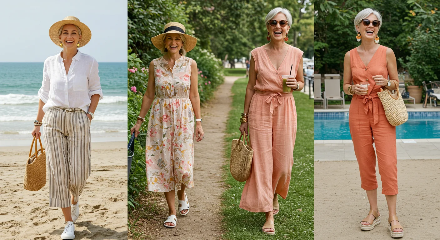40 Best Trendy and Stylish Summer Outfits for Women Over 50: Summer Fits 2025