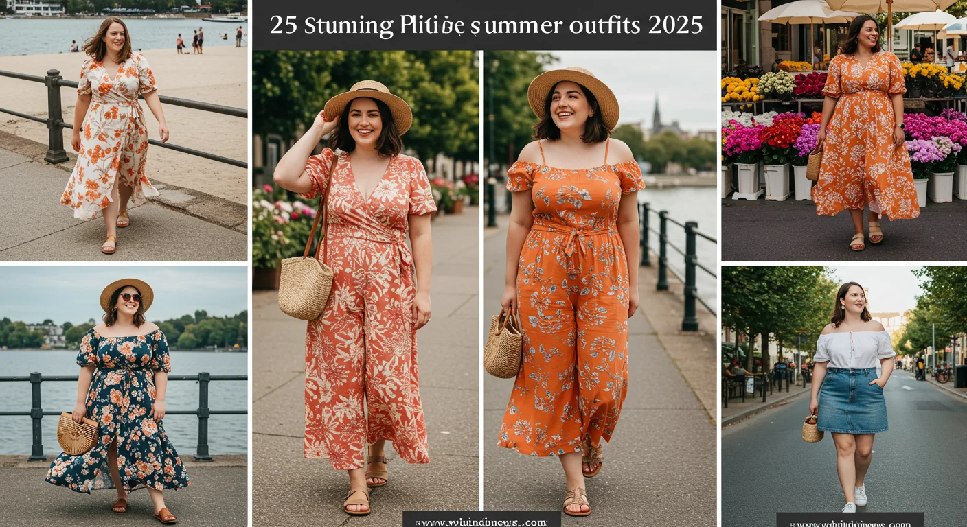 25 Stunning Plus Size Outfits for Summer 2025: How to Style Summer Outfit for Curvy Women