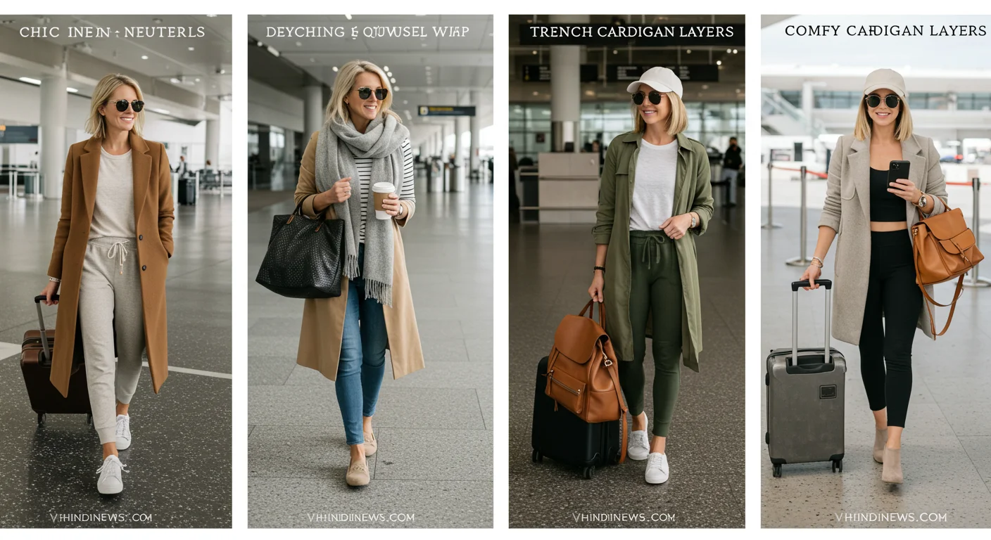 Top 35 Cute and Comfy Airport Outfits for Women Over 40: Travel in Style