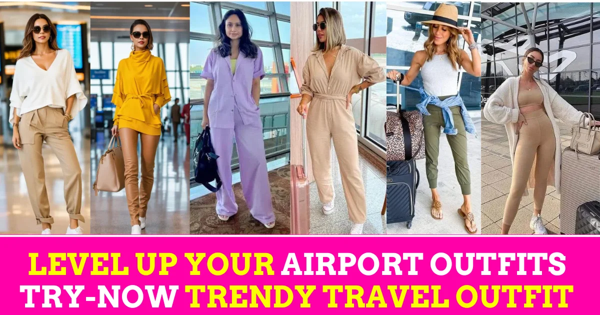 Level Up Your Airport Outfits: 25 Best Trendy Airport Outfits Travel in Style