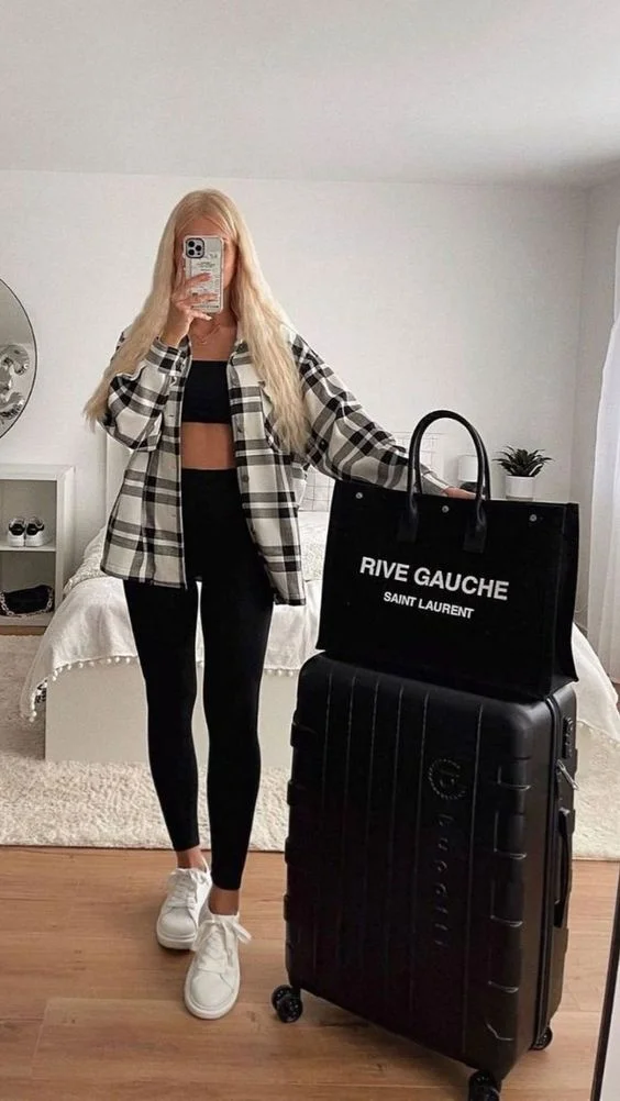 Top 35 Cute and Comfy Airport Outfits for Summer 2024 Travel in Style VHINDINEWS 18