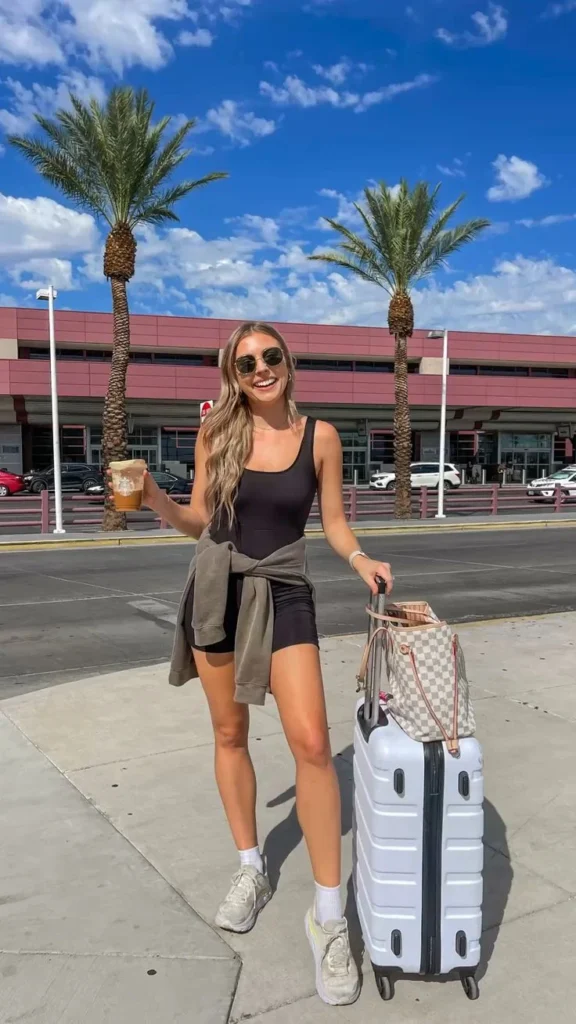 Top 35 Cute and Comfy Airport Outfits for Summer 2024 Travel in Style VHINDINEWS 20