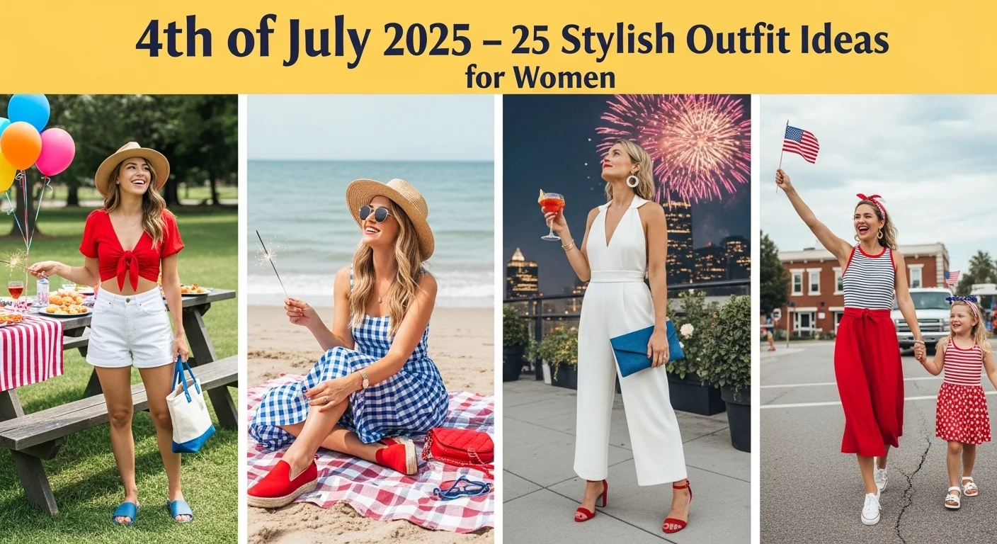 4th of July 2025 Best 25 Outfits Ideas for Girls Independence Day in USA