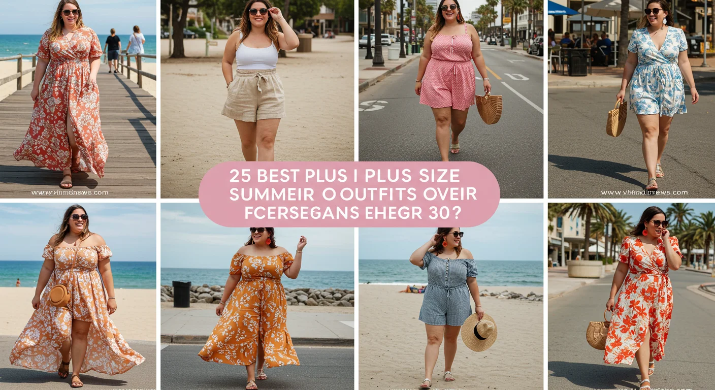 How Can I Style Plus Size Summer Outfits for Women Over 30? 25 Best Curvy Outfit