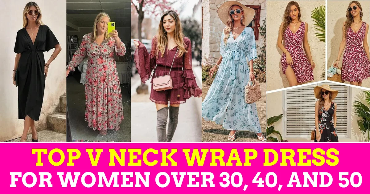 Top 10 Best Trendy V Neck Wrap Dress for Women Over 30, 40, and 50: Your Summer Style Guide