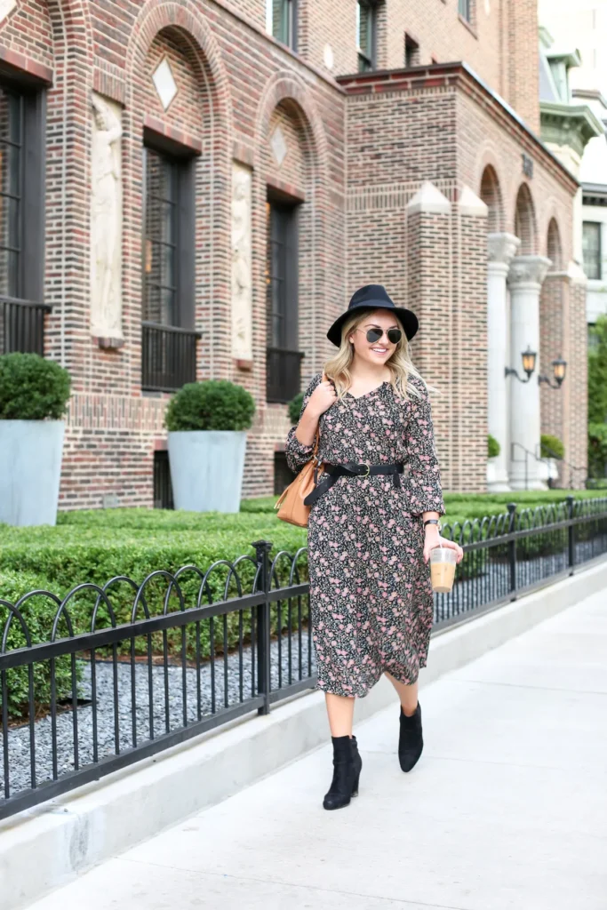 old navy fall floral dress