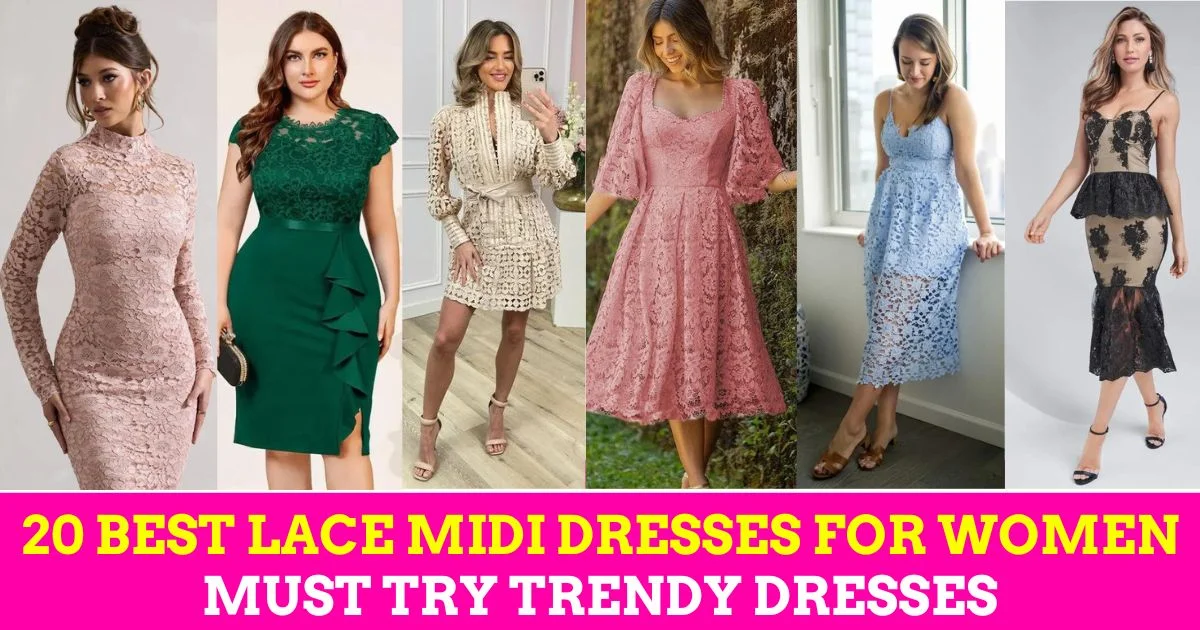 Top 20 Best Lace Midi Dresses for Women: Explore Lace Midi Dress for Women