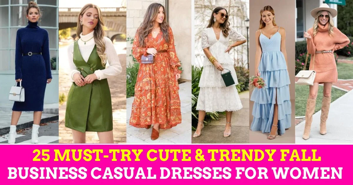 21 Fall Business Casual Dresses for Women: Your Ultimate Fall Travel Capsule Wardrobe