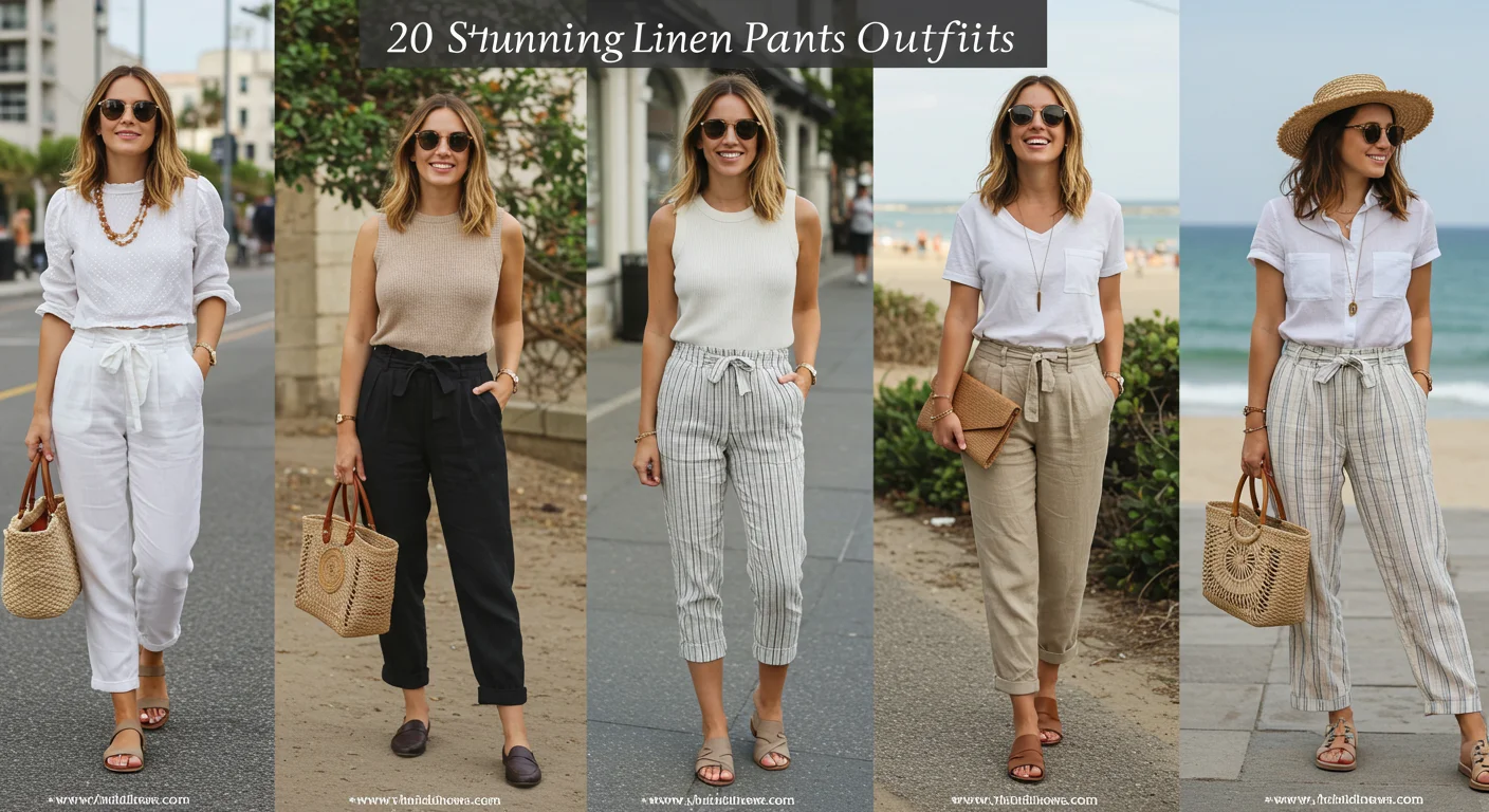 What to Wear with Linen Pants: 20 Stunning Linen Pants Outfits Combination to Try Now!