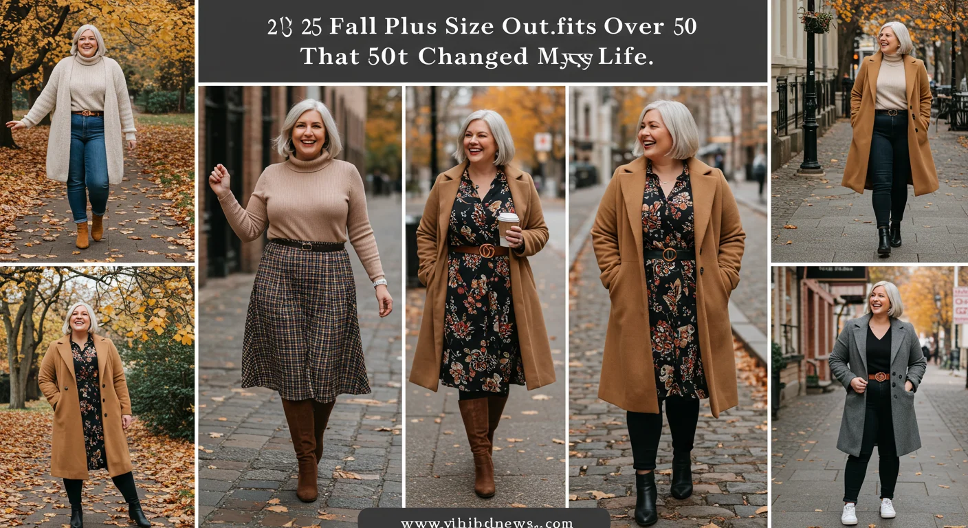 From Hiding My Body to Owning It: 25 Fall Plus Size Outfits for over 50 That Changed My Life
