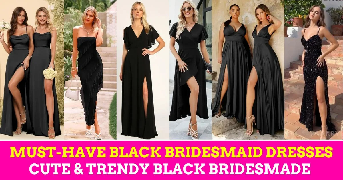 21 Must-Have Black Bridesmaid Dresses: Trendy Best Wedding Dresses