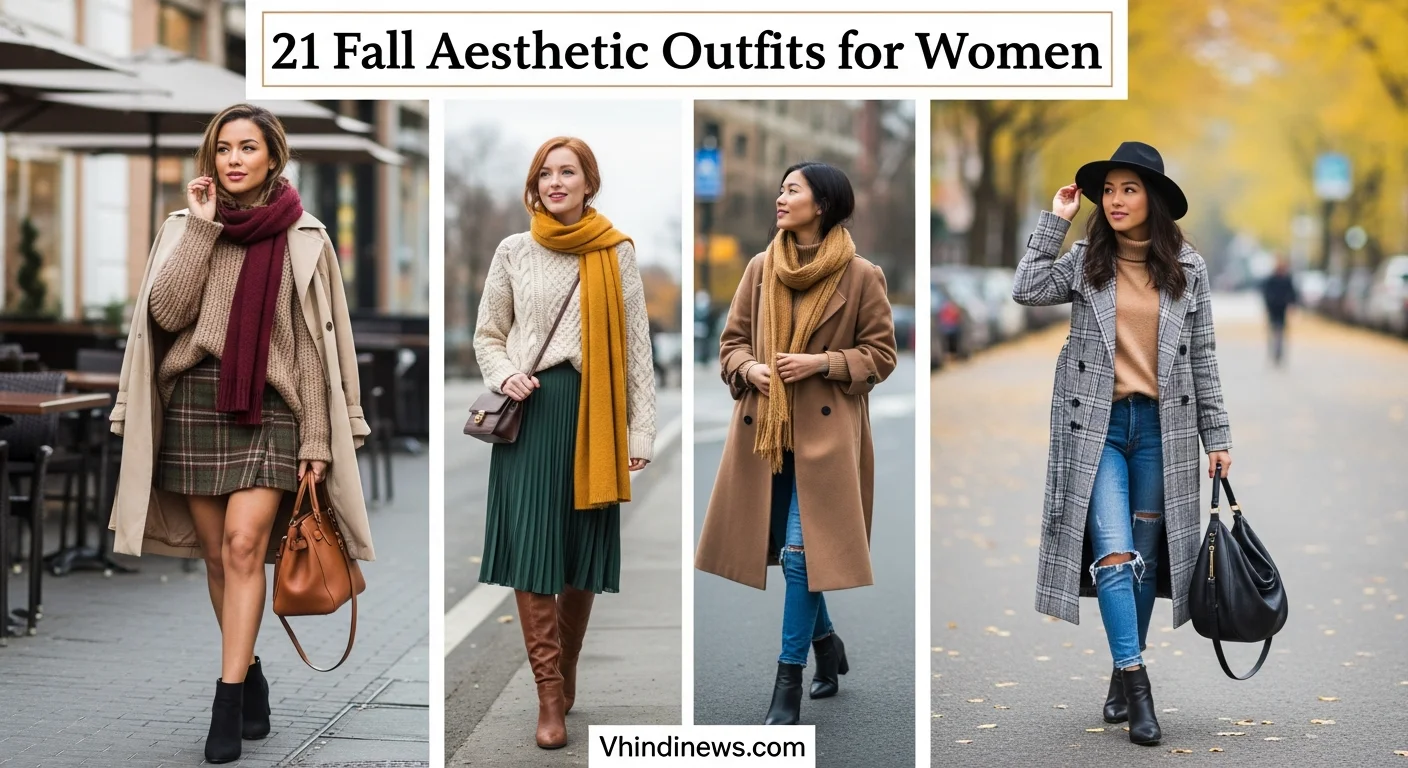 42 Fall Aesthetic Outfits for Women: Fall to Winter Trendy Outfits