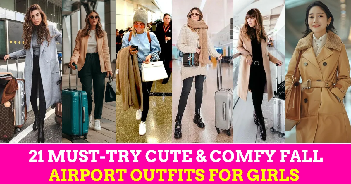 21 Cute & Comfy Fall Airport Outfits For Girls: Explore Amazing Winter Outfits for Women