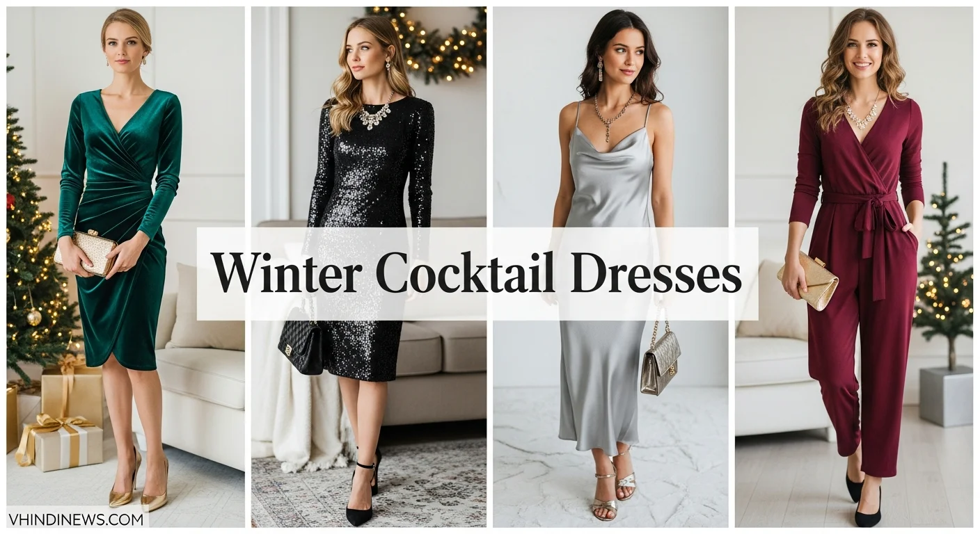 What to Wear for a Winter Cocktail Party: 42 Elegant Winter Cocktail Dresses to Sparkle in Style