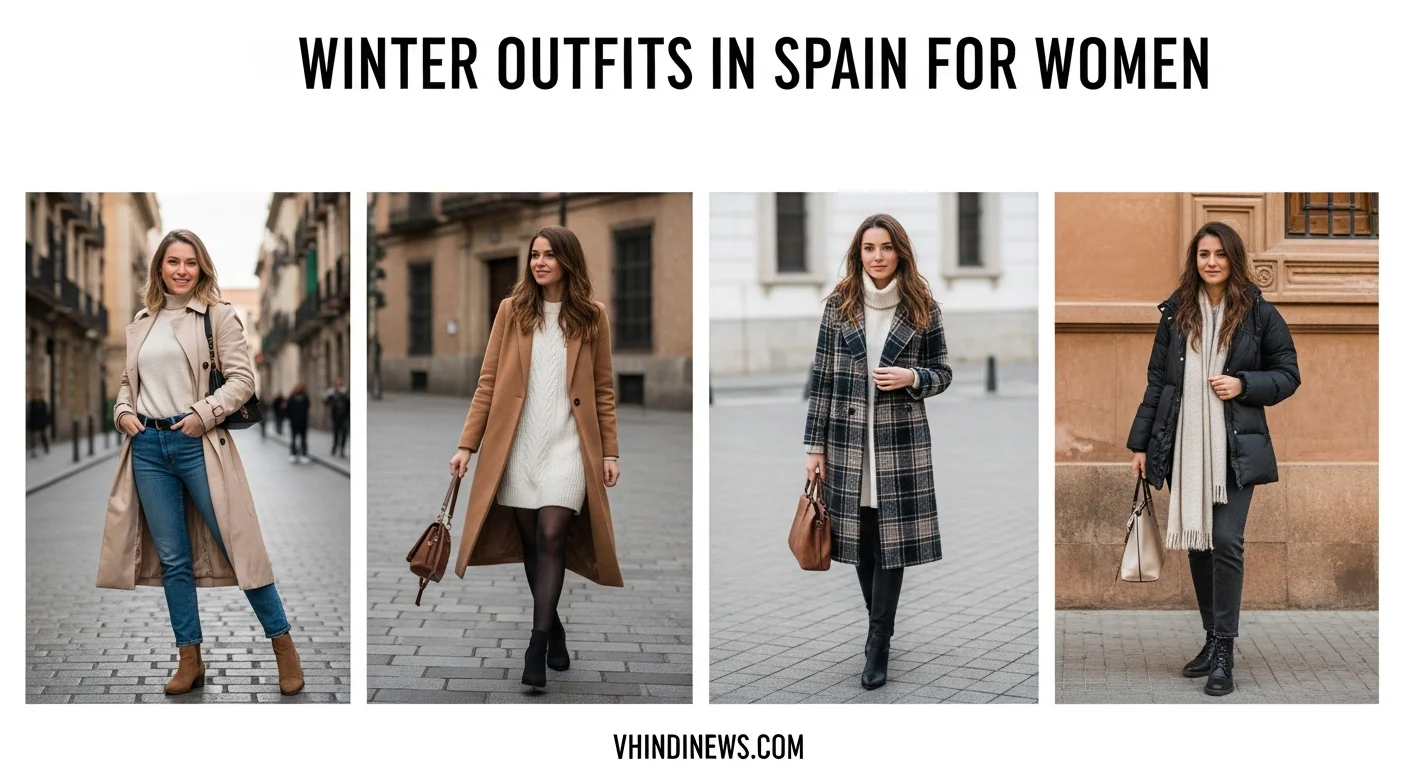 What to Wear in Winter in Spain: 42 Trendy Winter Outfits in Spain for Women