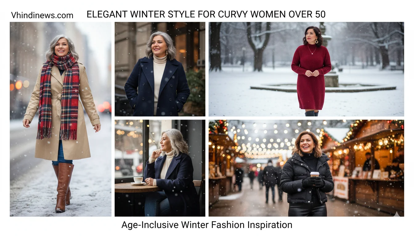 Winter Outfits for Curvy Women Over 50: 42 Must-Have Looks to Keep You Warm and Stylish