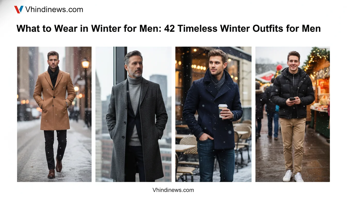 What to Wear in Winter Outfits for Men: 42 Best Timeless Winter Outfits for Men