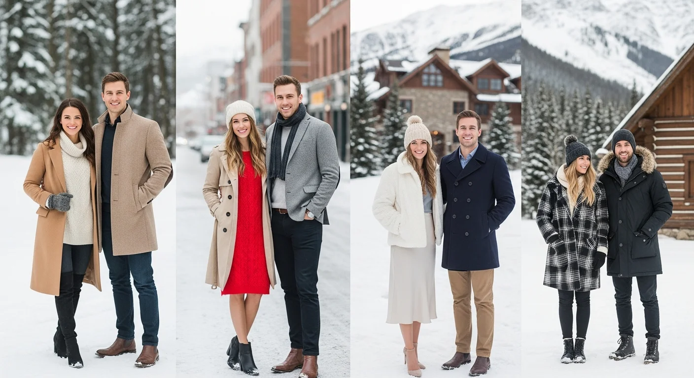 What to Wear for Winter Engagement Photos: 52 Best Picture-Perfect Winter Outfits for Couples