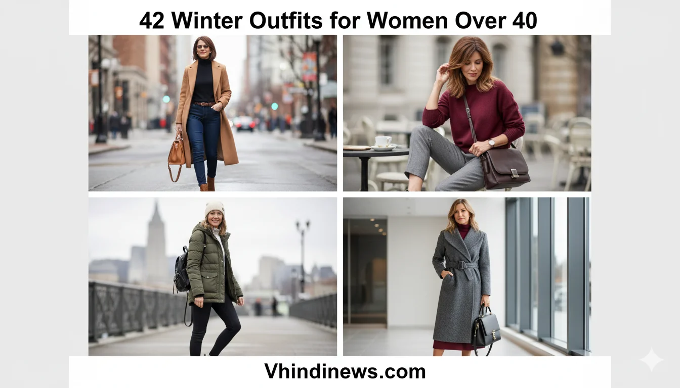42 Best Winter Outfits for Women Over 40: How to Dress for Winter in Your 40s
