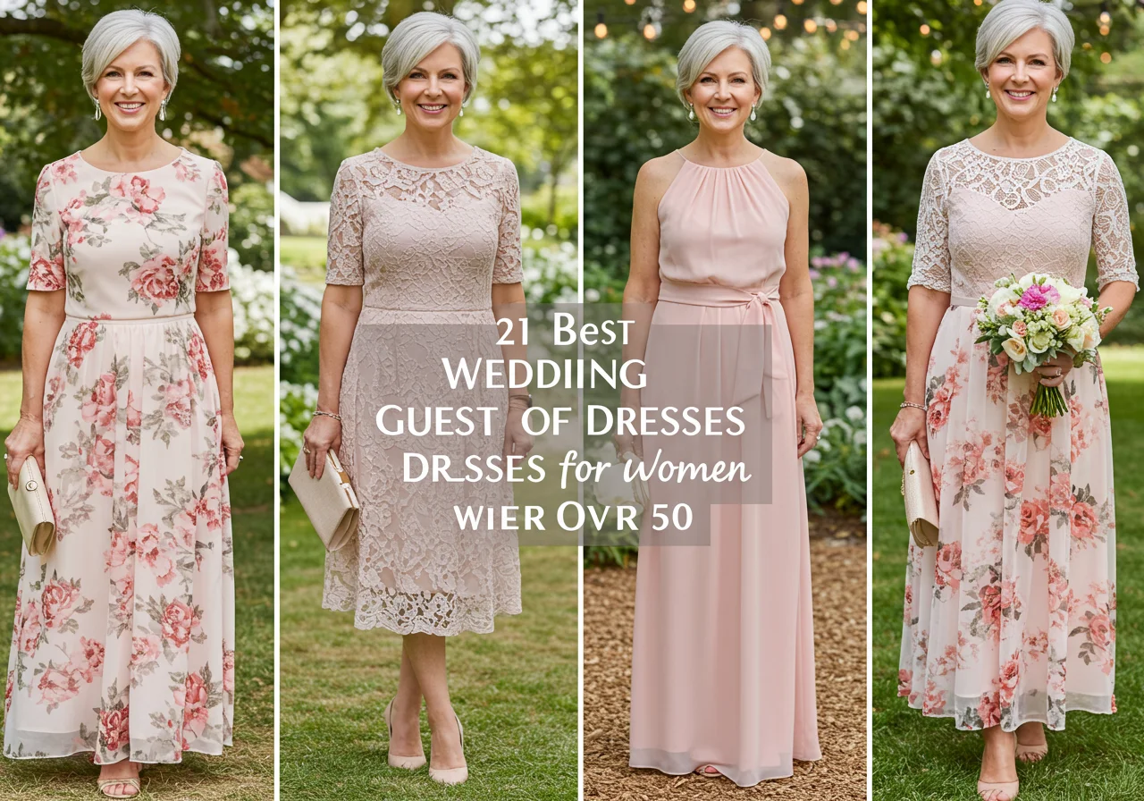 Wedding Guest Outfits for Women Over 50: 21 Best Wedding Dress for Guest
