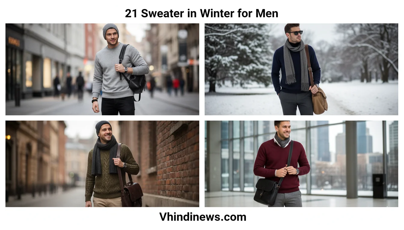 How to Style Sweater in Winter for Men: 42 Best Stylish Outfit Ideas to Keep You Warm