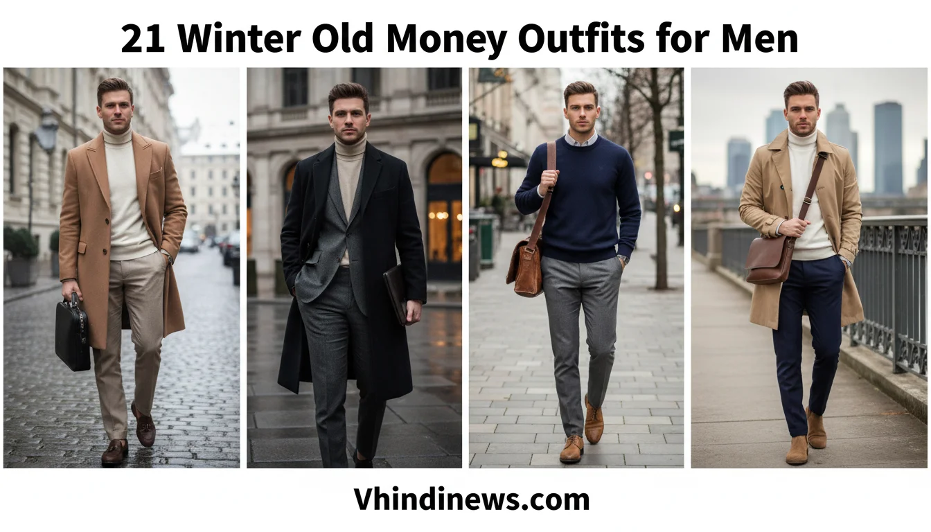 How to Look Rich Men in Winter: 42 Best Winter Old Money Outfits for Men
