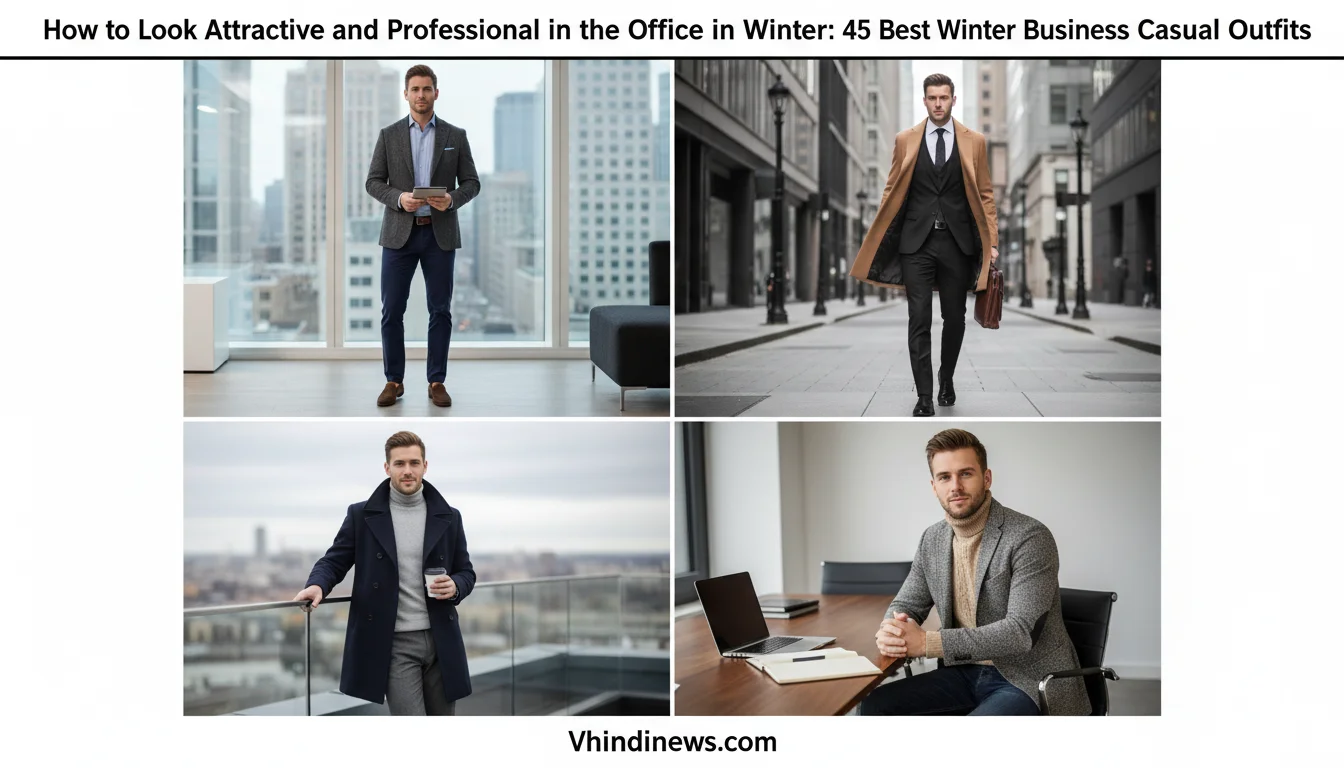 How to Look Attractive and Professional in the Office in Winter: 45 Best Winter Business Casual Outfits