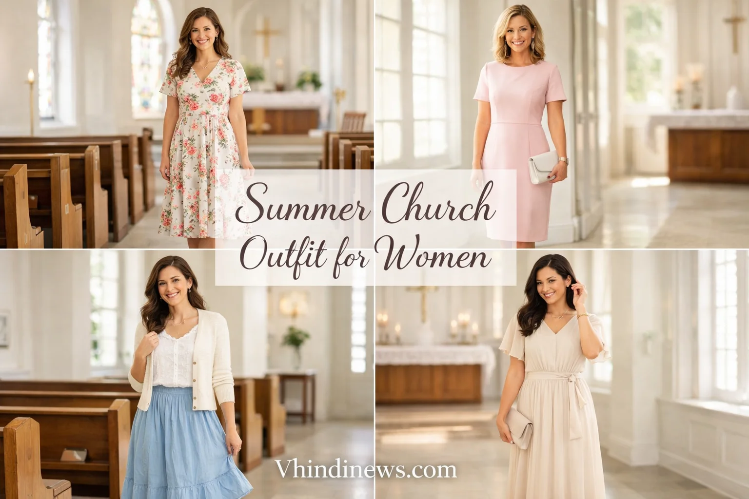 Elegant and Modest Summer Church Outfit Trends for 2026: 41 Best Church Fashion Ideas