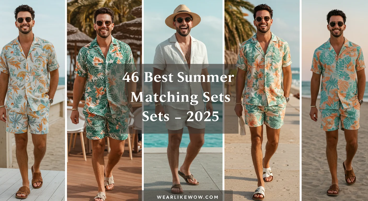 46 Best Men Summer Matching Sets: Perfect Beachwear Vacation Outfits for 2025