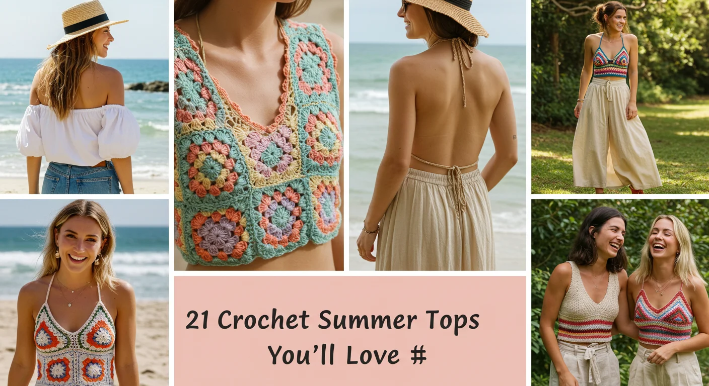21 Stunning Crochet Summer Tops for Women: Stylish & Breezy Designs You’ll Love