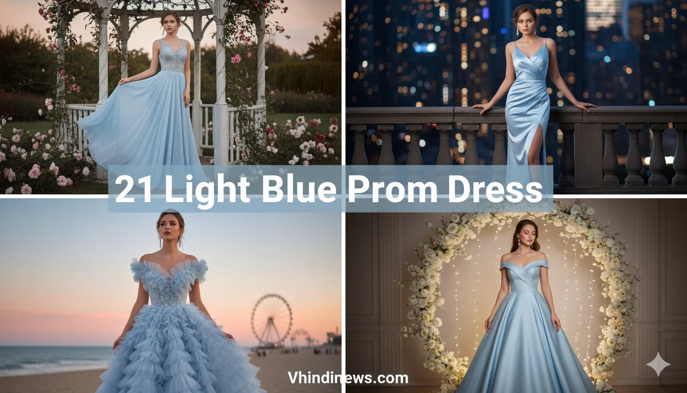 How to Style a Light Blue Prom Dress: 21+ Best Gorgeous Light Blue Prom Dresses for Prom Night