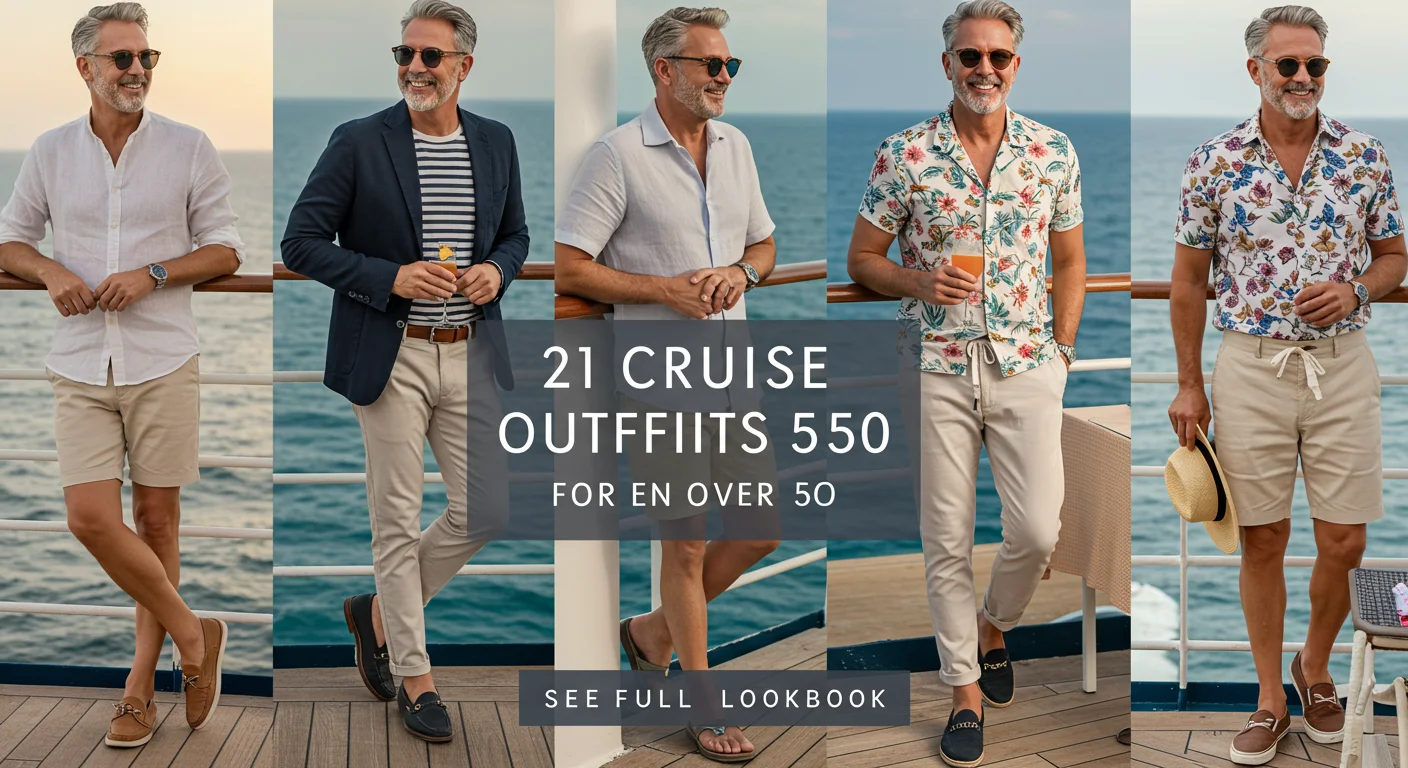 What to Wear in Cruise Outfits for Men Over 50 – 21 Best Cruise Fashion for Over 50