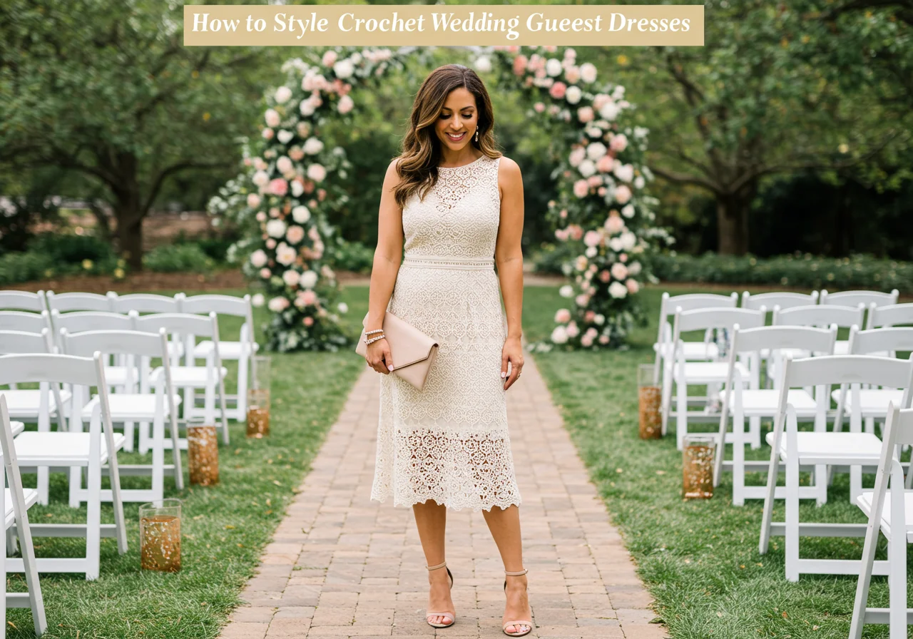 How to Style for Crochet Wedding Dresses for a Guest Women: 21 Best Wedding Guest Dress 2025