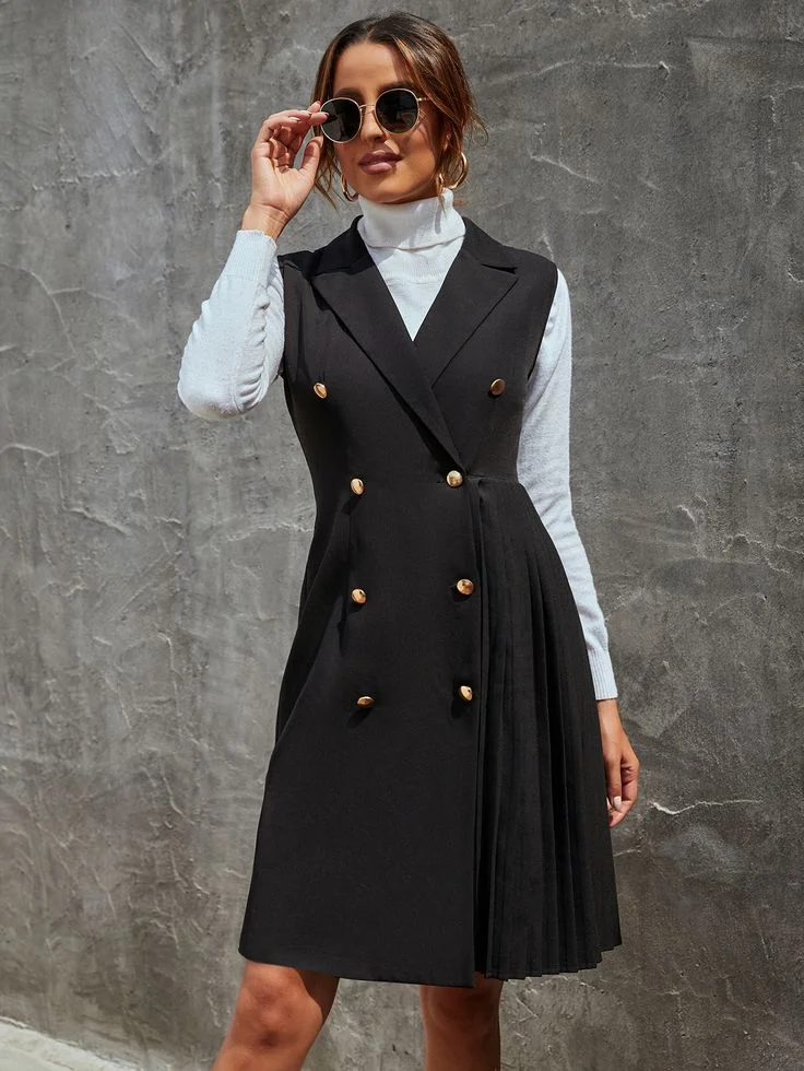 elegant coat dresses Women's Elegant High-End Short Coat Dress 🧥✨ – MarcRoom main image 1