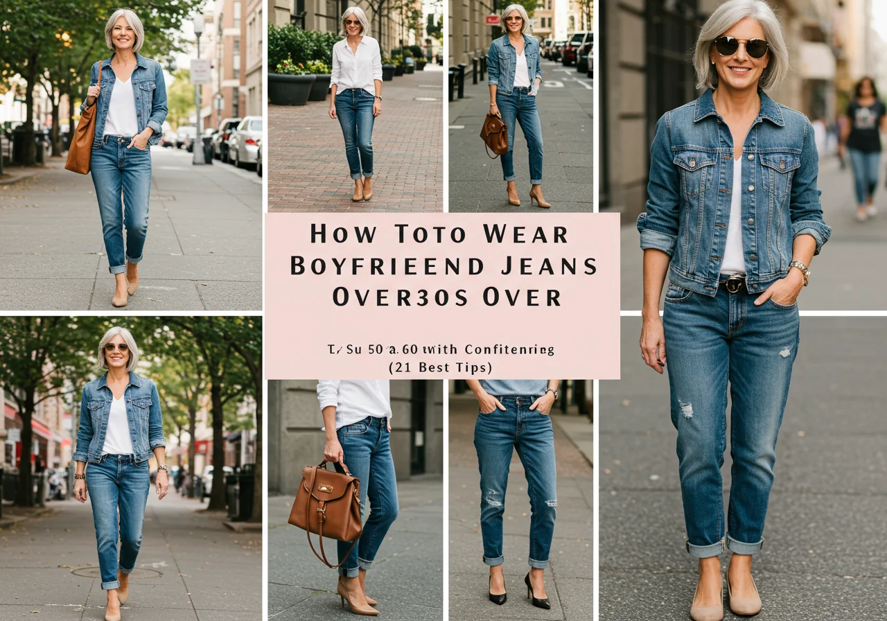 Timeless Style: How To Wear Boyfriend Jeans Over 50 With Confidence (21 Best Tips)