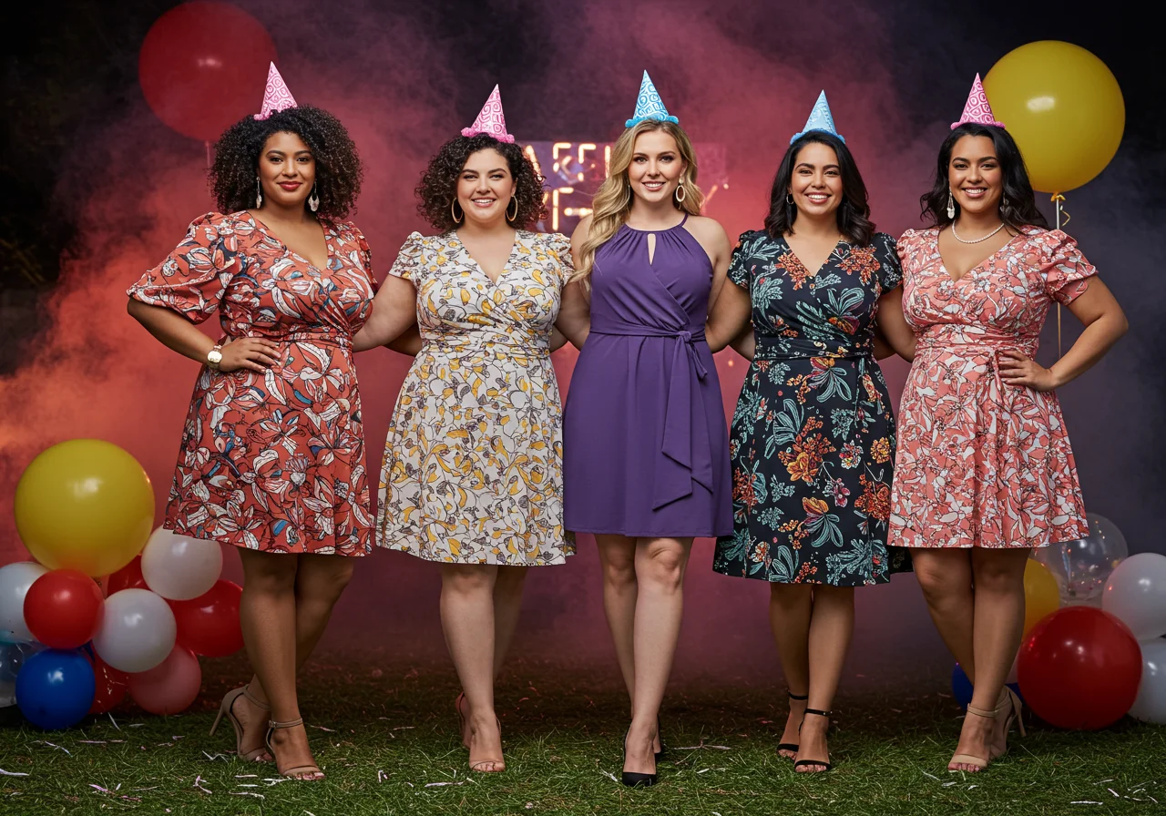 Chic & Flattering Plus Size Guest Outfits for Birthday Bash! : 18 Curvy Birthday Outfits