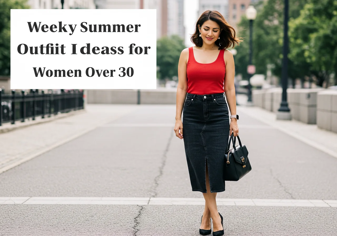What to Wear Today? Weekly Summer Outfit Ideas for Women Over 30 (35 Best Tips)