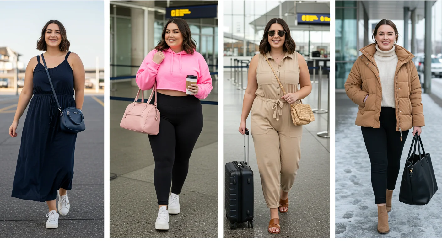 Plus Size Airport Outfits for Women: 21 Best -Cute Looks I Wore That Got Me Compliments at TSA and Beyond