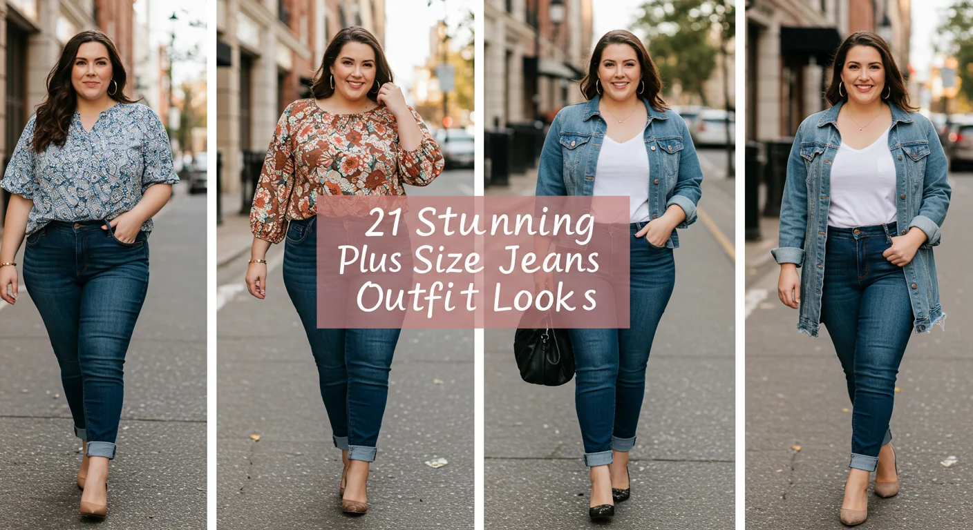 Plus Size Jeans Outfit: 21 Stunning Looks I Tried (Booyah! Secrets Revealed!)