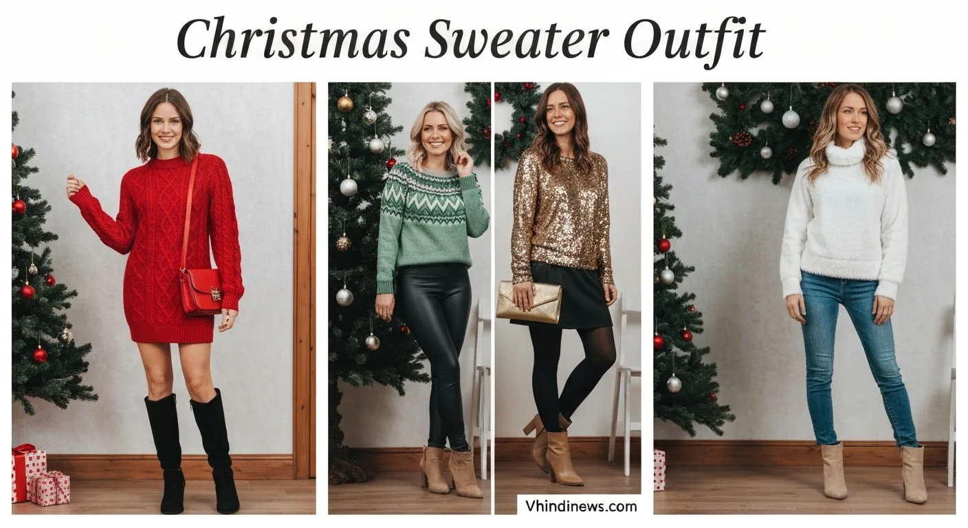 25 Christmas Sweater Outfit for Magical Looks That Transformed My Holiday Style Forever