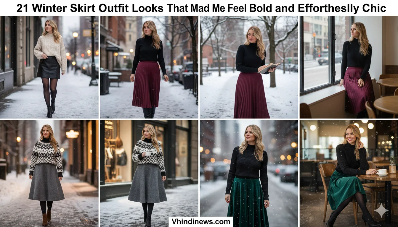 21 Winter Skirt Outfit Looks That Made Me Feel Bold and Effortlessly Chic