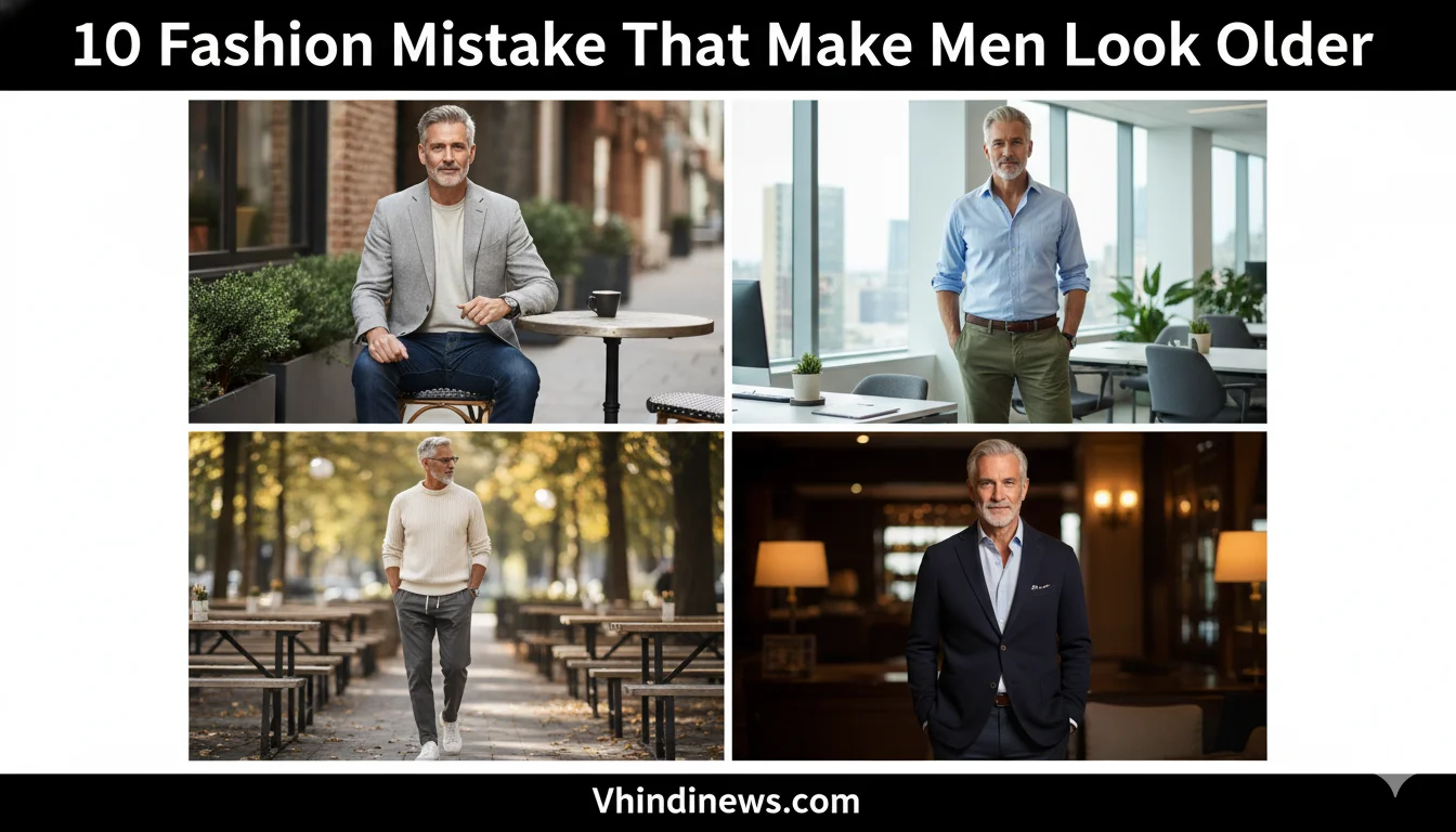 10 Fashion Mistake that Make You Look Older Men (21 Men Over 50 Outfit Ideas)
