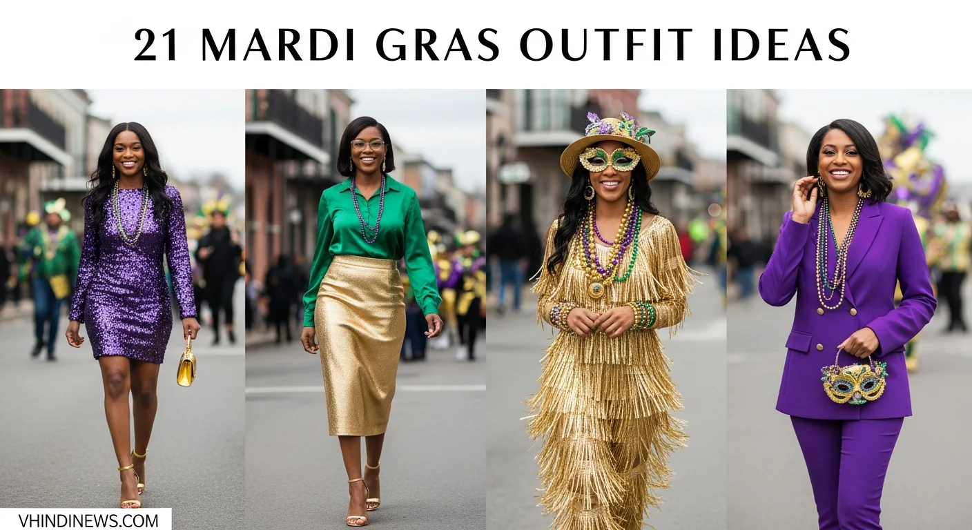 21 Stunning Mardi Gras Outfits for Black Women 2026 — Colors, Sequins & Parade Style