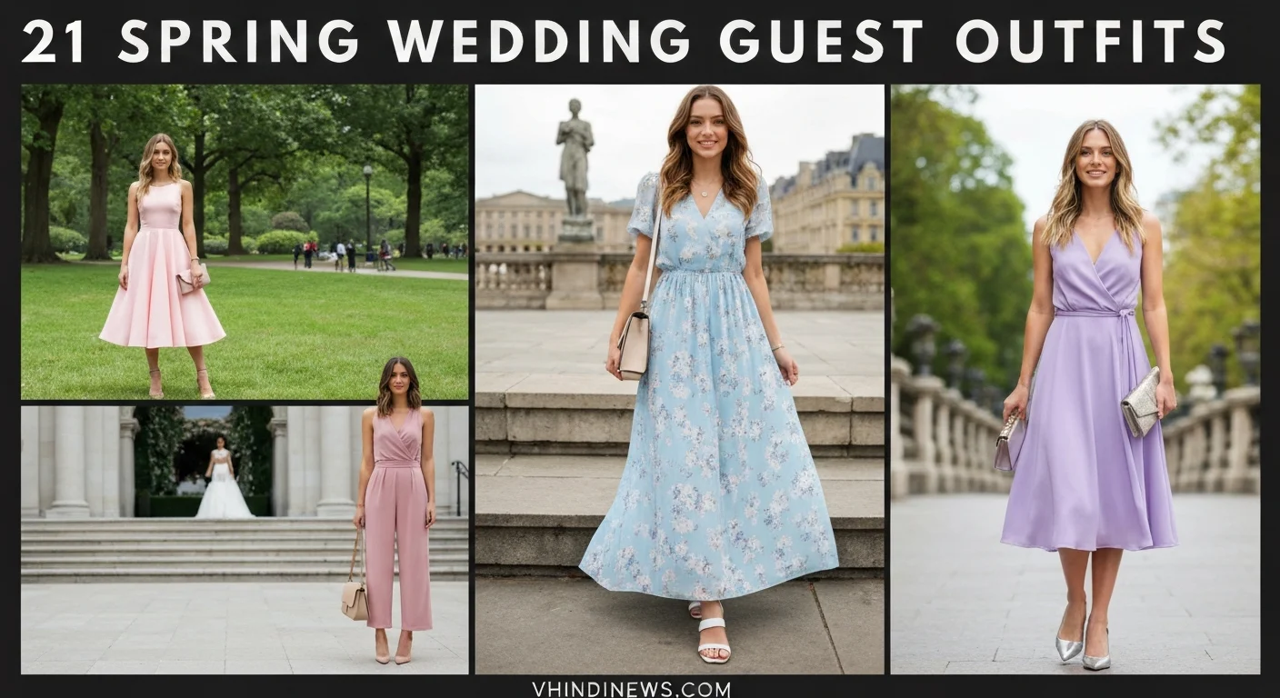 21 Spring Wedding Guest Outfits 2026 – From Pastel Dresses to Modern Chic